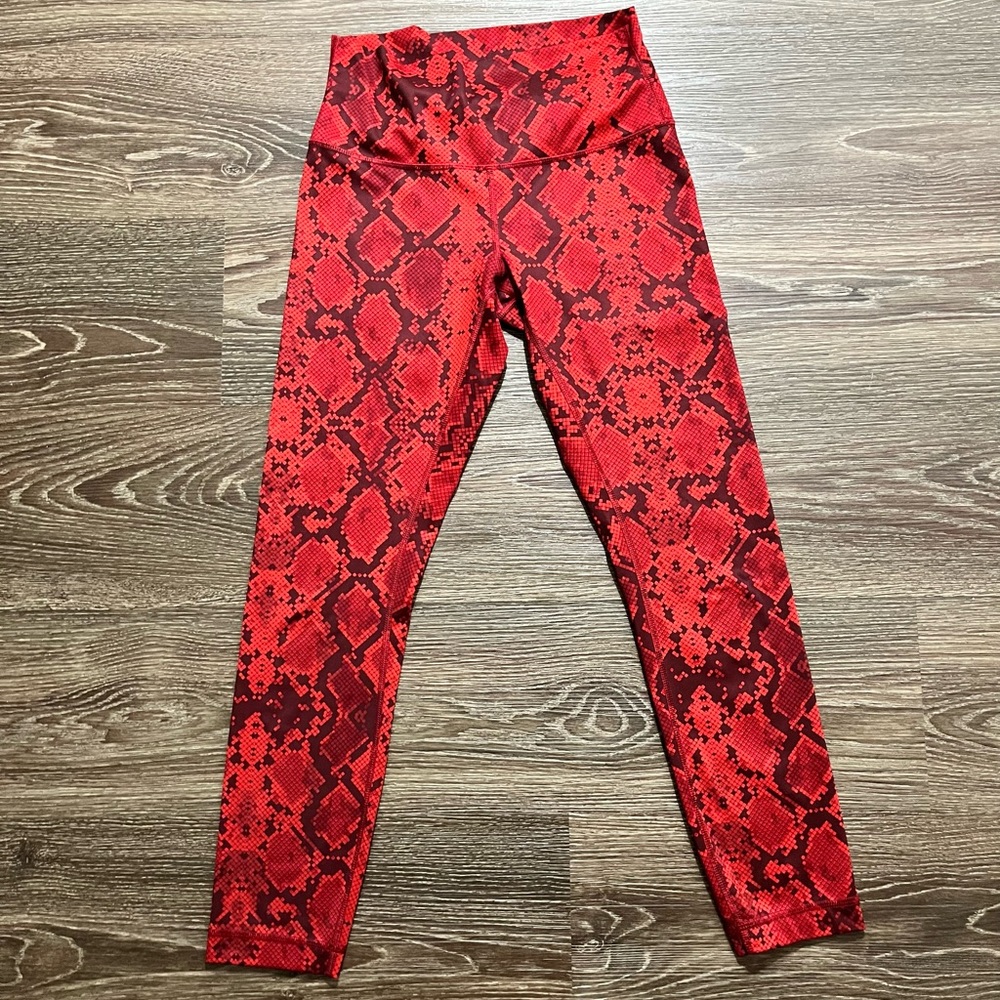 Red lululemon leggings